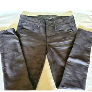 American Eagle Jeggings Camo Size 6 NWOT Stretch